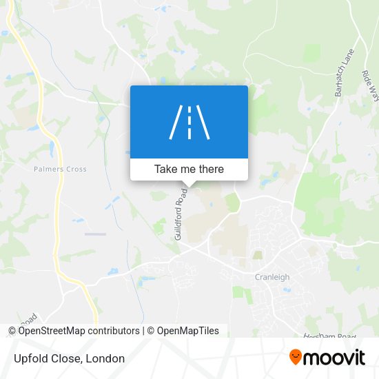 Upfold Close map