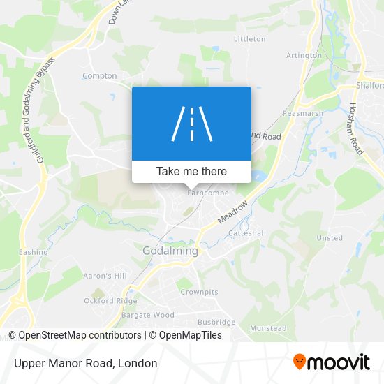 Upper Manor Road map