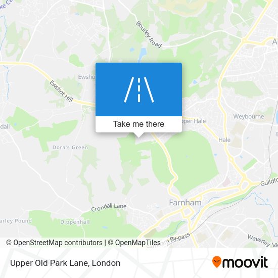 Upper Old Park Lane map