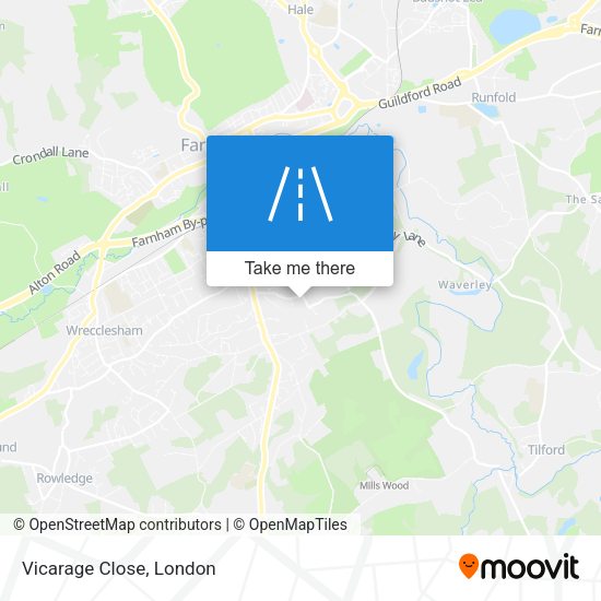 Vicarage Close map
