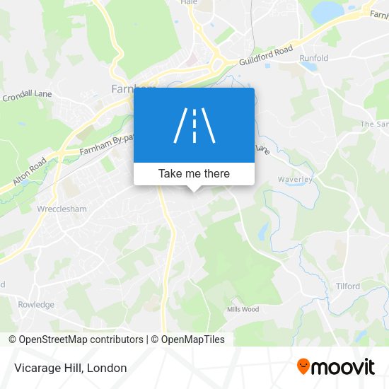 Vicarage Hill map