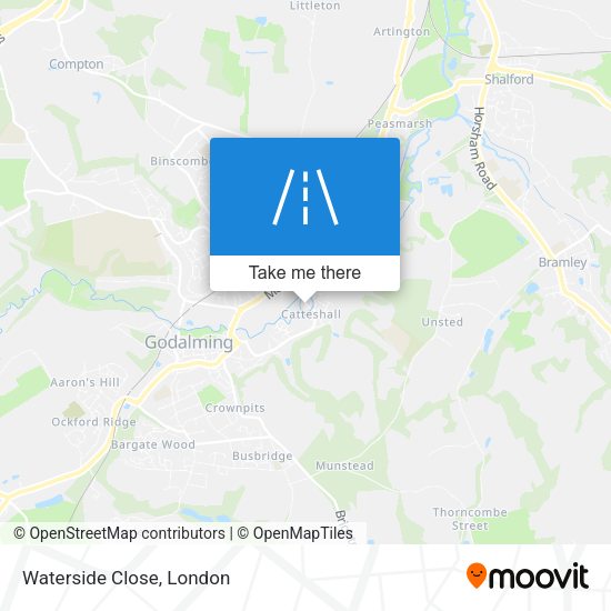 Waterside Close map