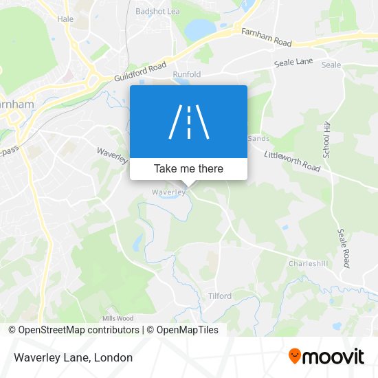 Waverley Lane map