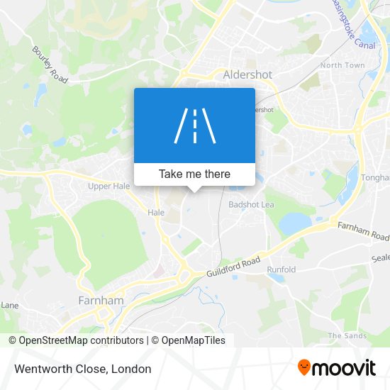 Wentworth Close map