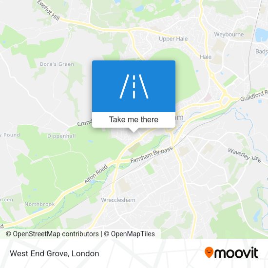 West End Grove map