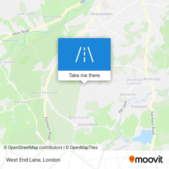 West End Lane map