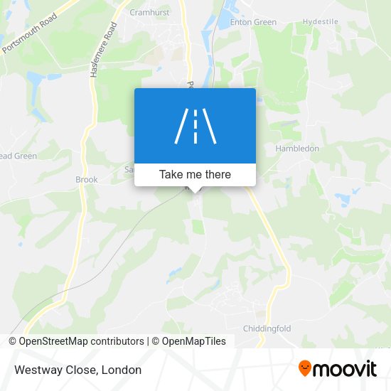 Westway Close map