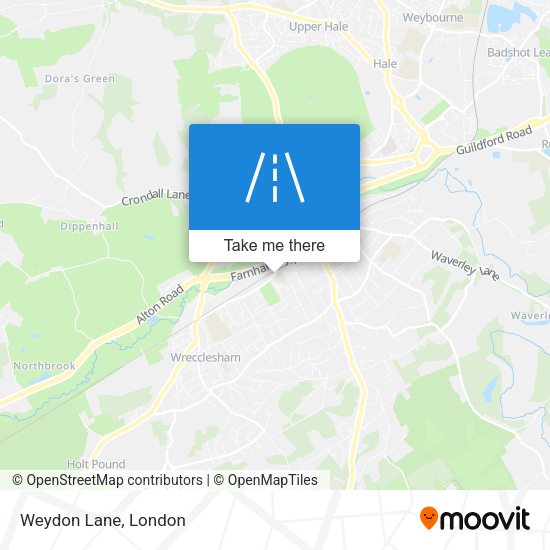 Weydon Lane map