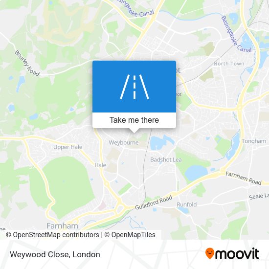 Weywood Close map