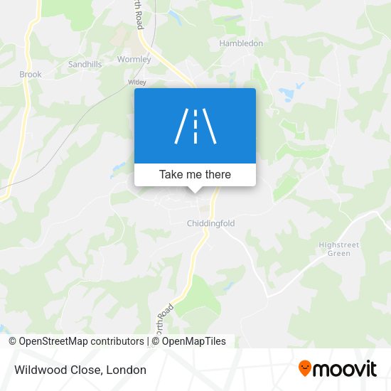 Wildwood Close map
