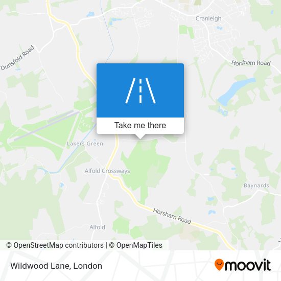 Wildwood Lane map