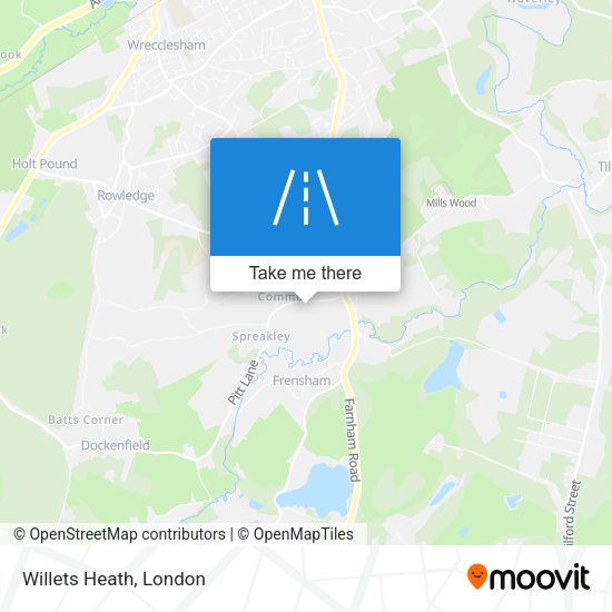 Willets Heath map