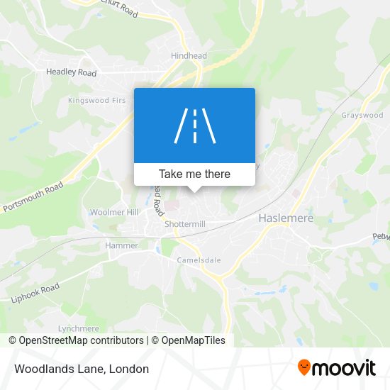 Woodlands Lane map