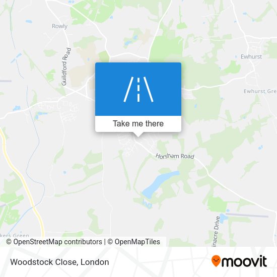 Woodstock Close map
