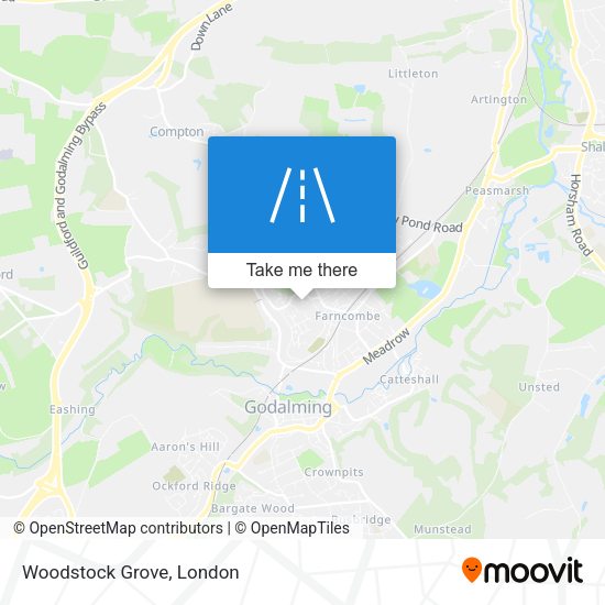 Woodstock Grove map