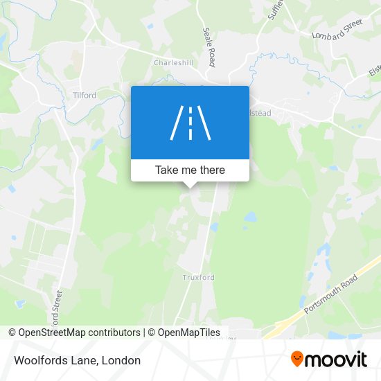 Woolfords Lane map