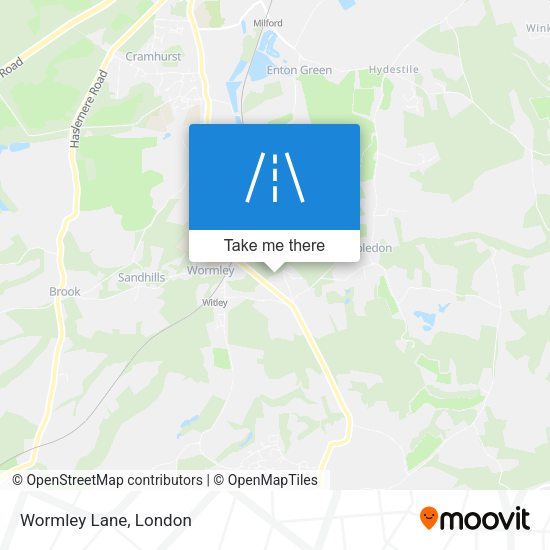 Wormley Lane map
