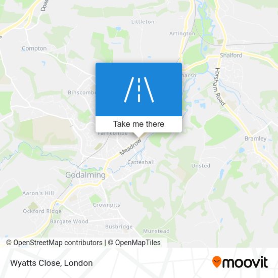Wyatts Close map