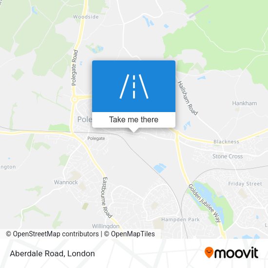 Aberdale Road map