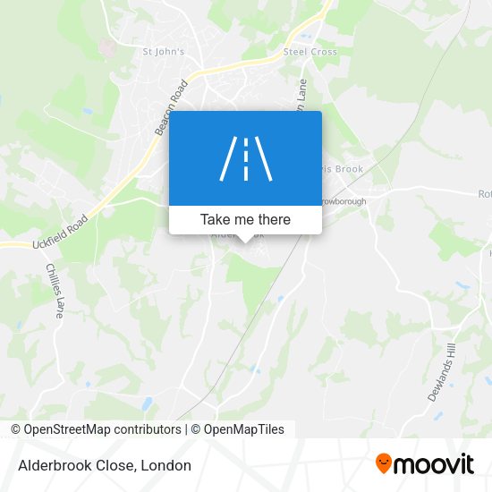 Alderbrook Close map
