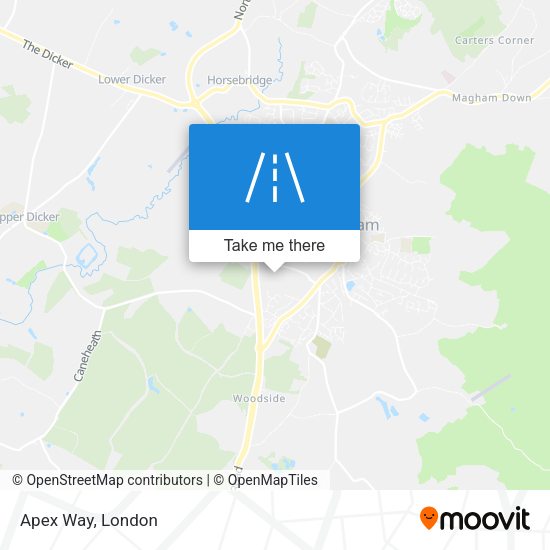 Apex Way map