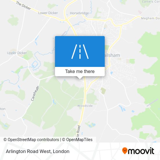 Arlington Road West map