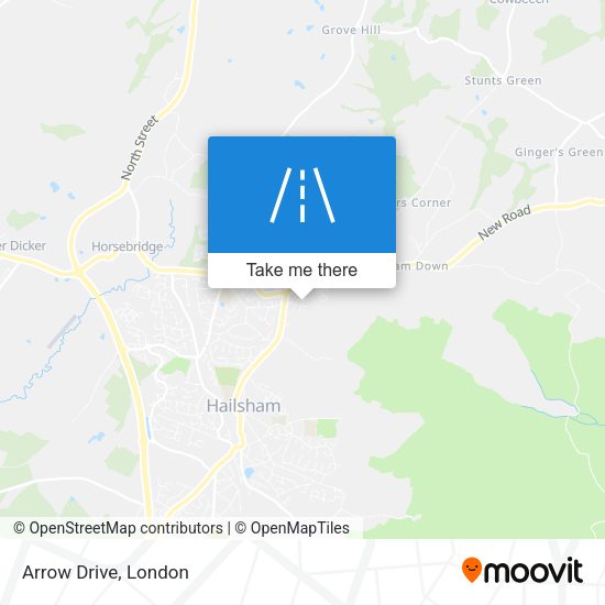 Arrow Drive map