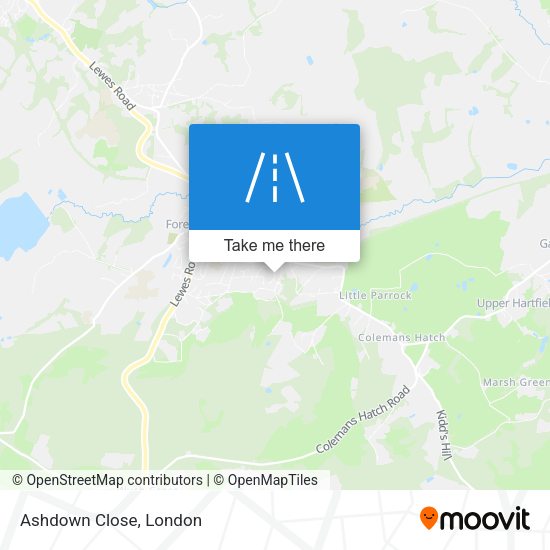 Ashdown Close map