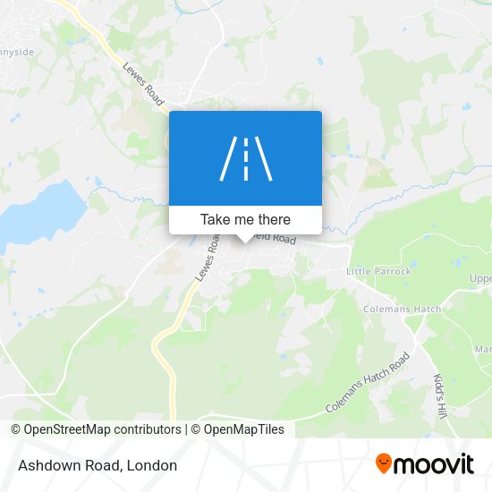 Ashdown Road map