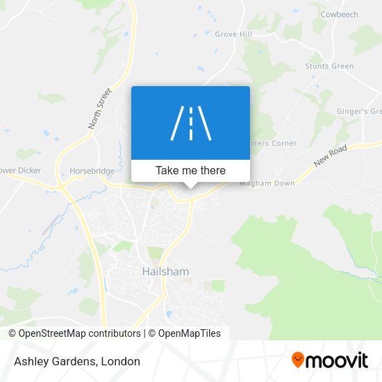Ashley Gardens map