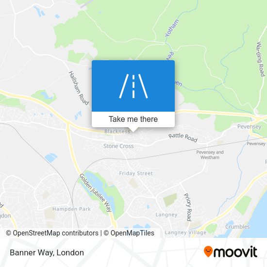 Banner Way map