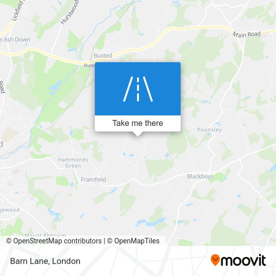 Barn Lane map