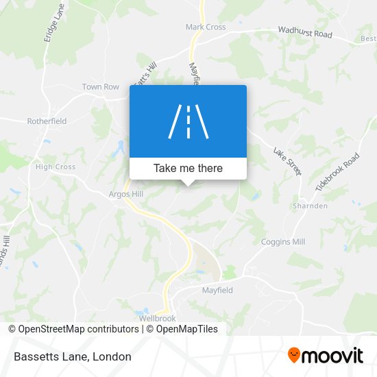 Bassetts Lane map