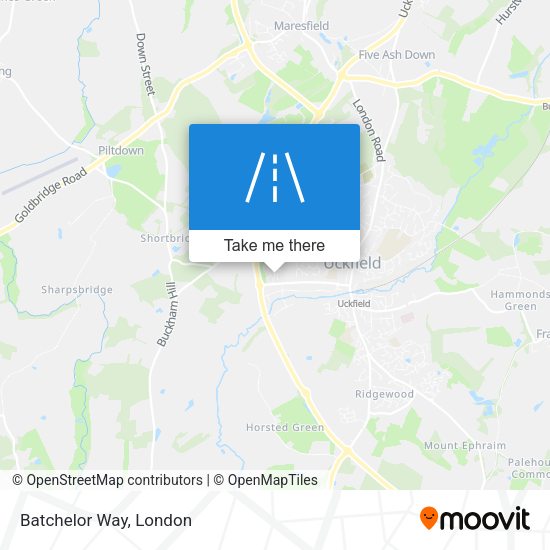 Batchelor Way map