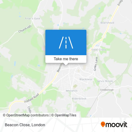 Beacon Close map