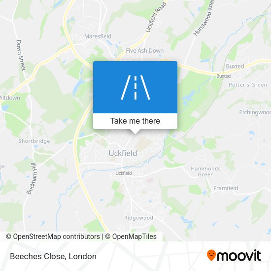 Beeches Close map
