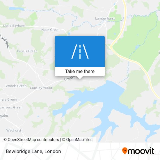 Bewlbridge Lane map