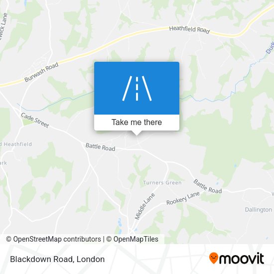 Blackdown Road map