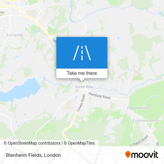 Blenheim Fields map