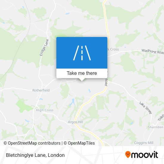 Bletchinglye Lane map