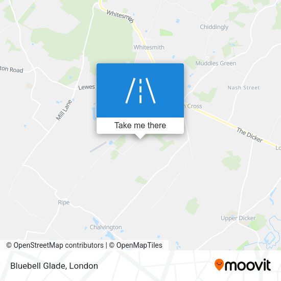 Bluebell Glade map
