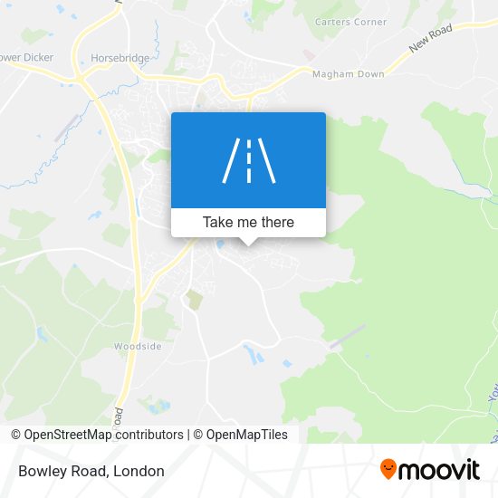Bowley Road map