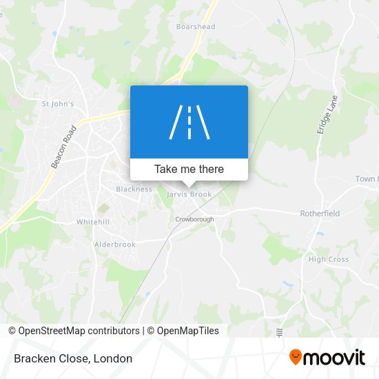 Bracken Close map
