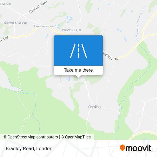 Bradley Road map
