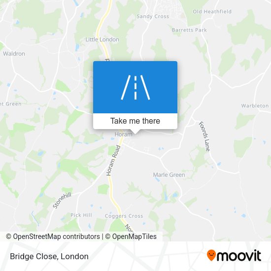 Bridge Close map