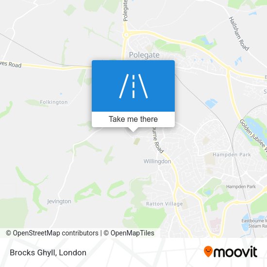 Brocks Ghyll map