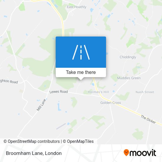 Broomham Lane map