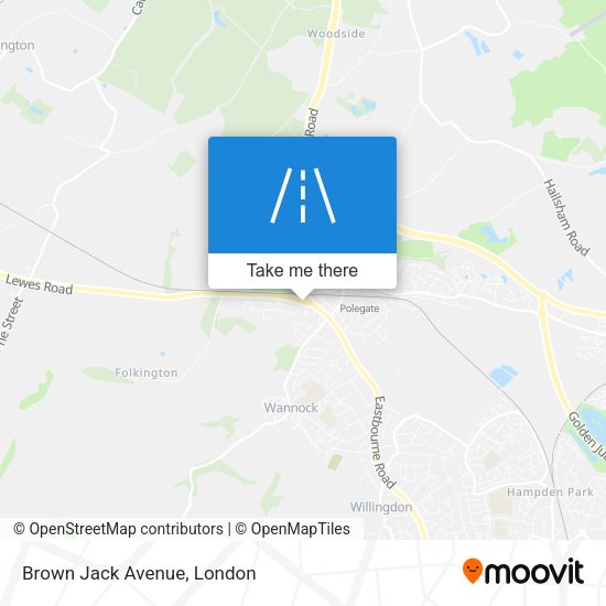 Brown Jack Avenue map