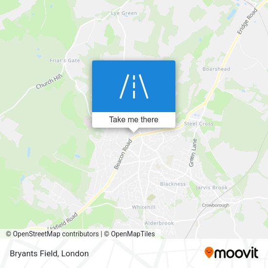 Bryants Field map