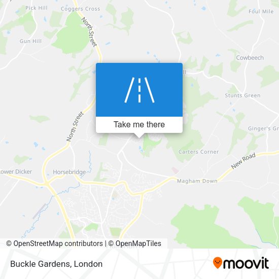 Buckle Gardens map